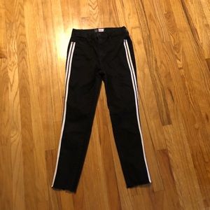 High rise skinny jeans